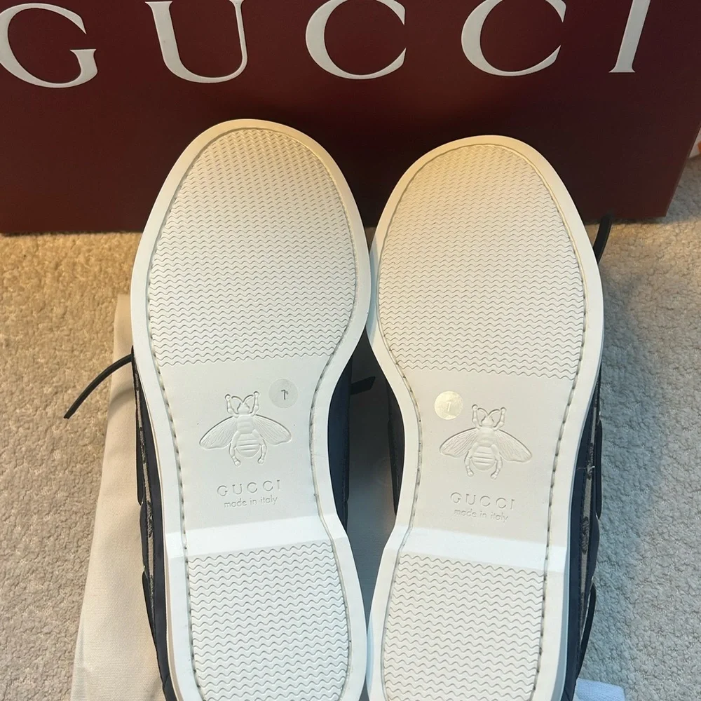 Gucci Men's Navy boat Boat Shoes NWT UK7 /US8